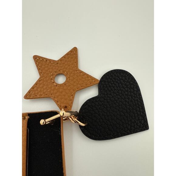 Dior Prestige card holder or wallet in brown and black leather with a rose motif - Picture 4 of 5